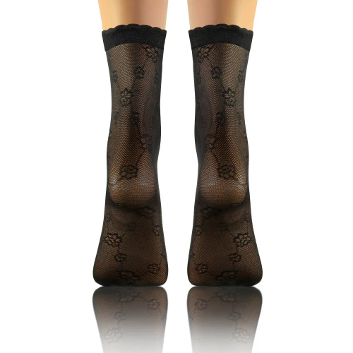 Sesto Senso Damen-Strumpfhosensocken, Muster 01, schwarz