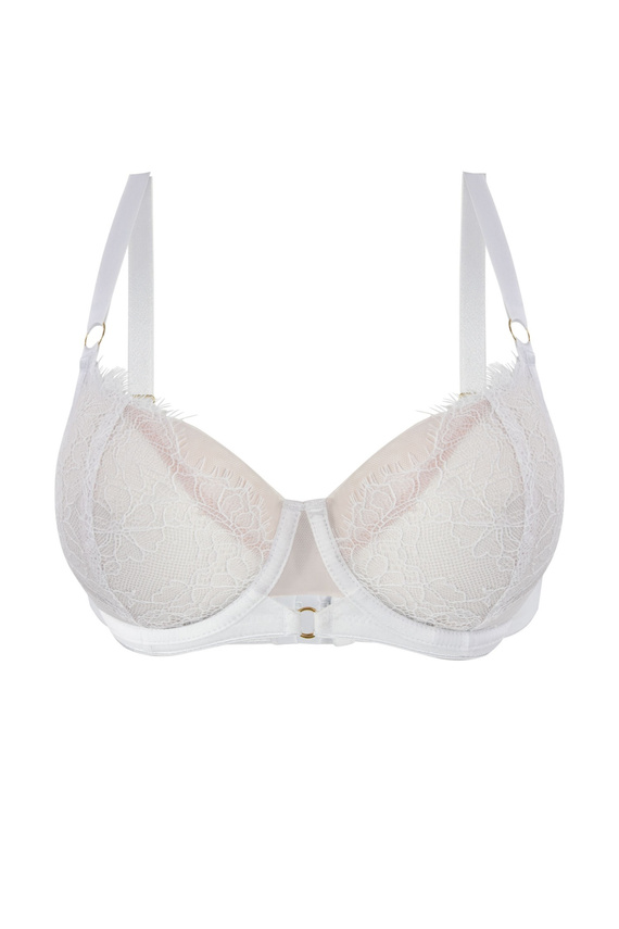 Mediolano Pure Soft Side Support 19260 weißer Soft-BH mit Spitze