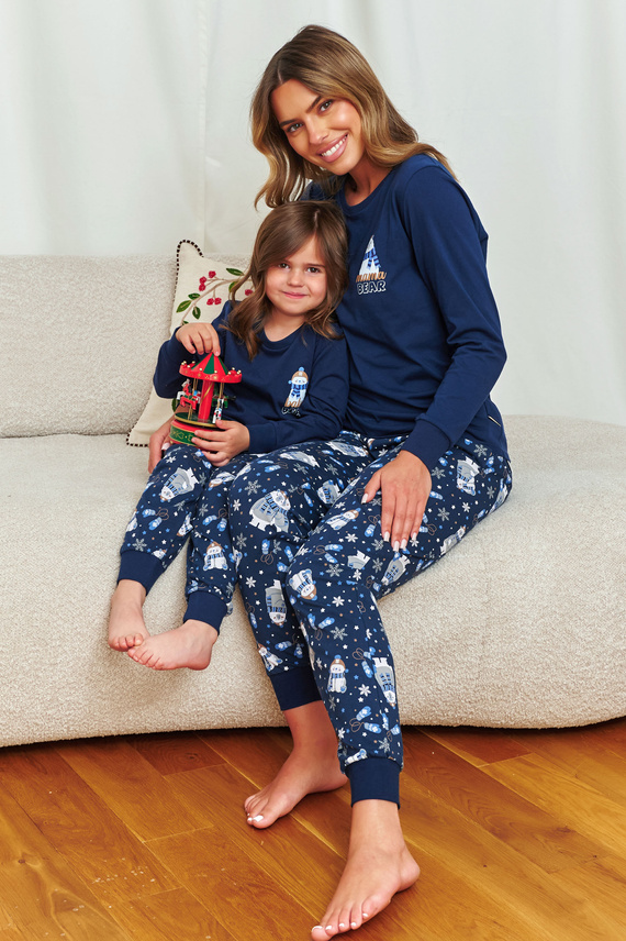 7337 Doctor Nap Cozy Bear Damenpyjama – Baumwolle, lange Ärmel und Hose