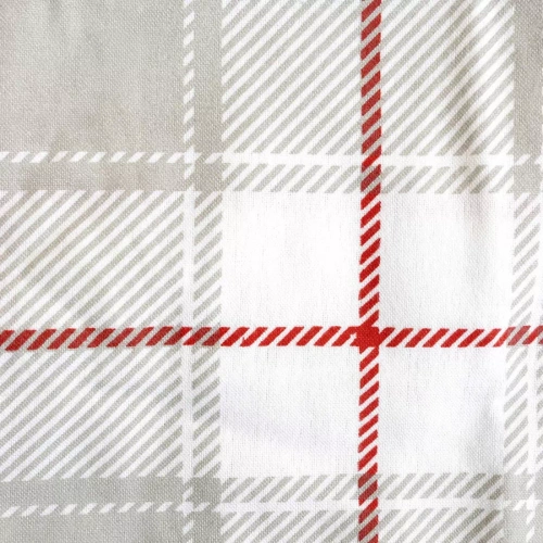31516/1 Weihnachts-Flanellbettwäsche Flanelove Darymex grau rot – Set 100 % Baumwolle, warm und weich