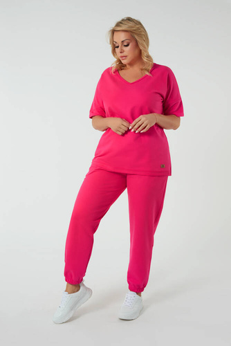 Madri Damenhose Italienische Mode - fuchsia 