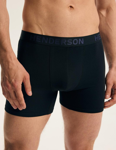 Henderson 45486 Fawn Herren Boxershorts 2er-Pack Baumwolle mit breitem Logo-Bund