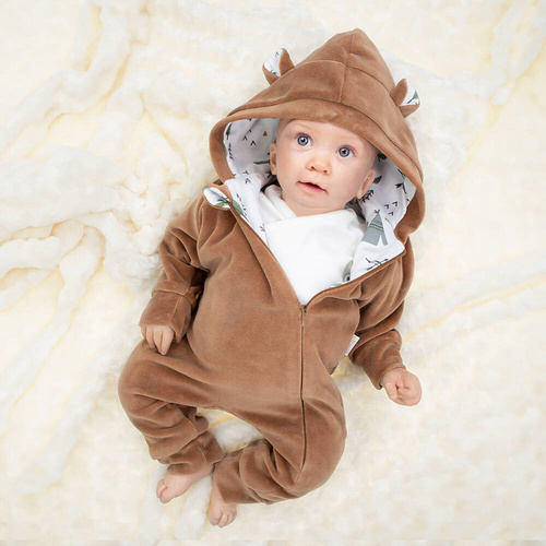 141294 Samtclown mit Futter Nicol - braun