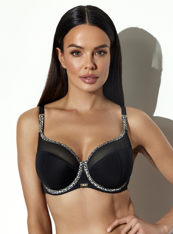 Ava 2292 schwarze Damen-Slips aus Spitze mit Mikrofaser