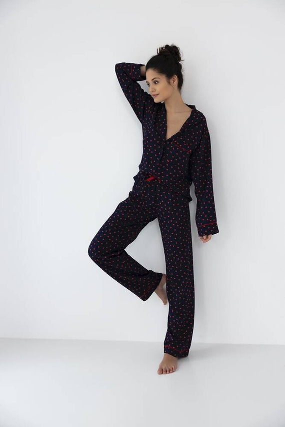 Sophia Sensis Damenpyjama – Marineblau