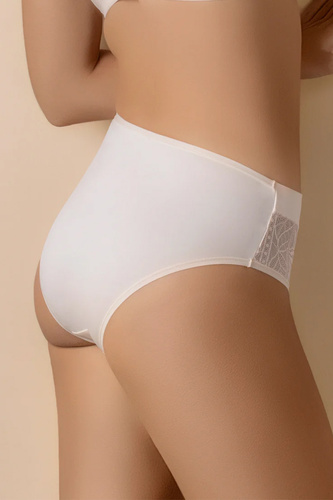 MARA 3138 Selene Damen-Slip Rosa Hoch geschnitten Spitzenmodell Formend