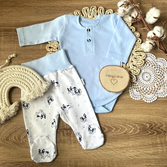 BP008 Mamatti Langarm-Polo-Body – Blau