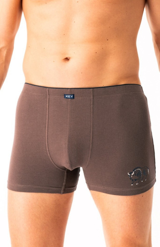 Herren-Boxershorts MXH 706 Key braun – Baumwolle, bequem, in einer eleganten Box