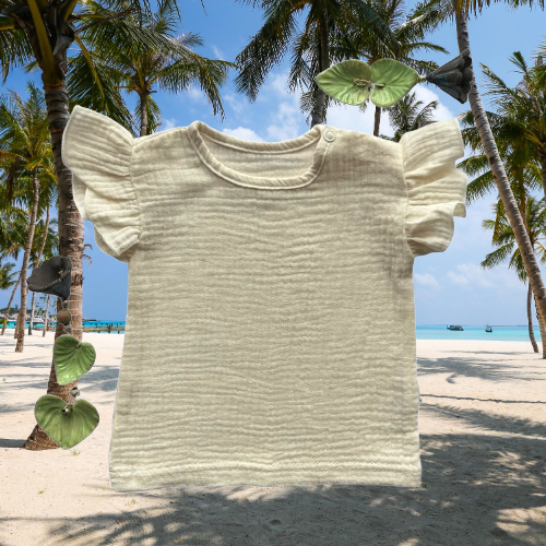 Mamatti BL50103 Musselin Kinderbluse leicht & luftig aus Baumwolle Sommer