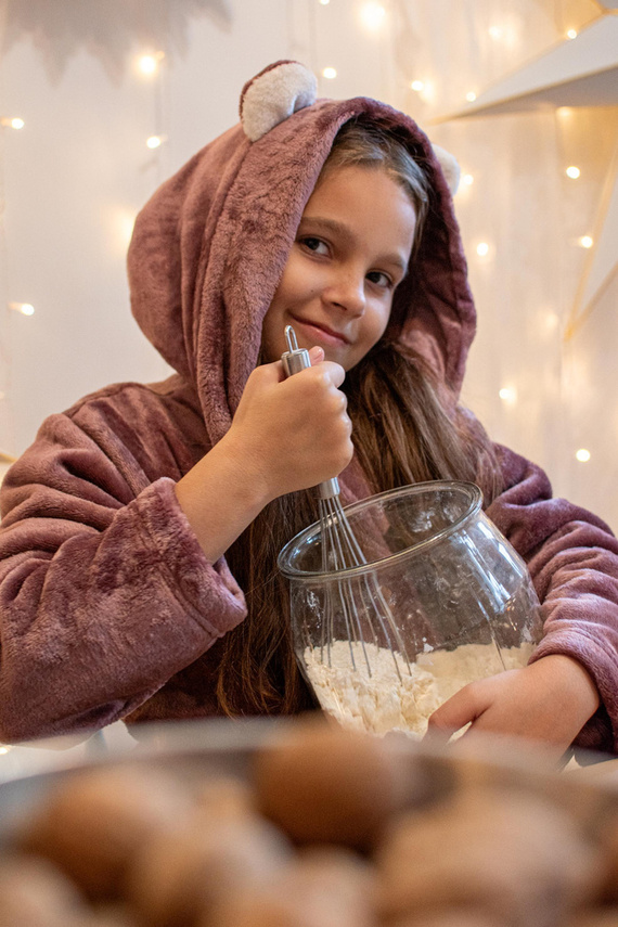 730 Serena Forex Kinder-Bademantel - Berry