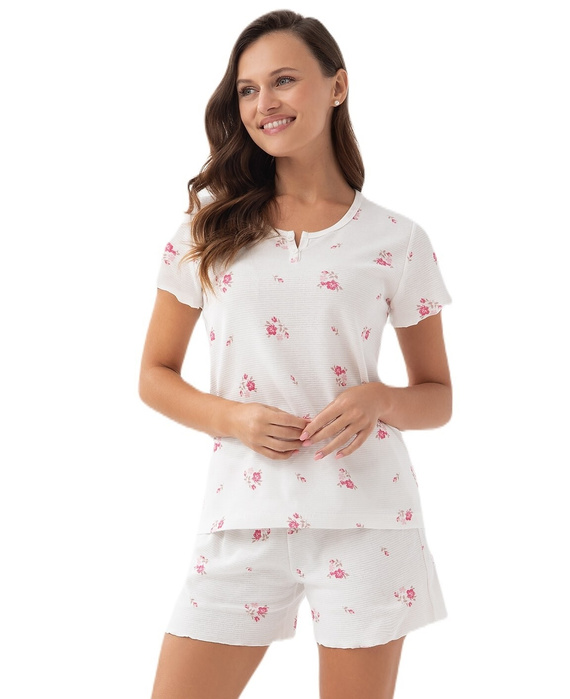 336 Luna Damenpyjama – Ecru