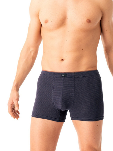 Herren-Boxershorts Key MXH 358, Marineblau – Baumwolle, bequem und luftig