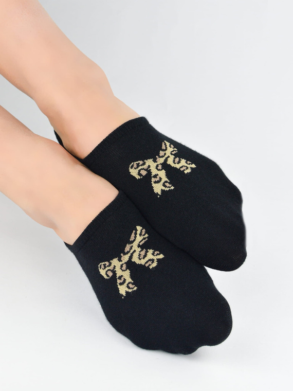 Damen Ballerina Socken ST100 Noviti – Baumwolle, unsichtbar mit Silikon