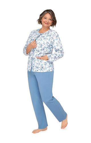 202 Maria III Martel Damenpyjama – 29 dunkelblau