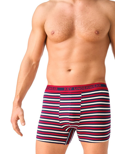 Herren Boxershorts Key MXH 365 B26 Baumwolle Eng anliegend - Streifen