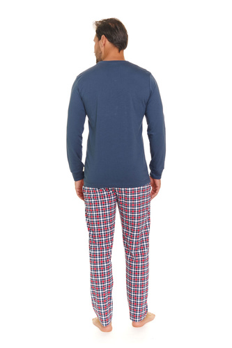 7147 Doctor Nap Herren-Pyjama – tiefblau