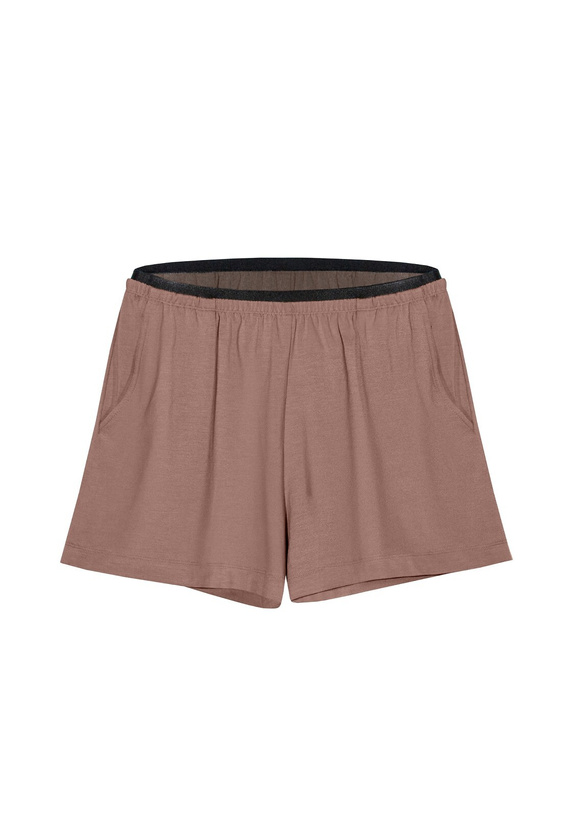 Pyjamashorts Mefemi Mila PDI1 Viskose weich komfortabel mokka
