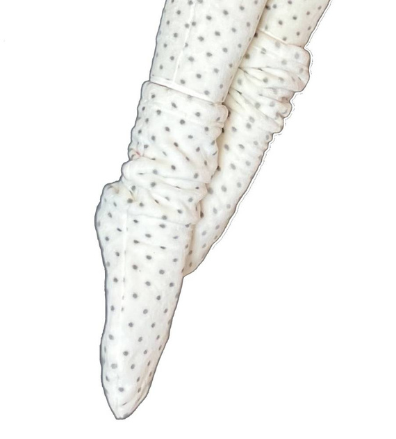 553/554 Wellsoft Smooth Schlafsocken De Lafense - ecru klein gepunktet