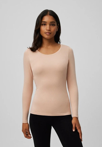 Ysabel Mora 70017 nacktes Damen-Thermo-T-Shirt – weich, atmungsaktiv, hypoallergen, langärmlig