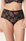 Hochgeschlossene Slips schwarz
