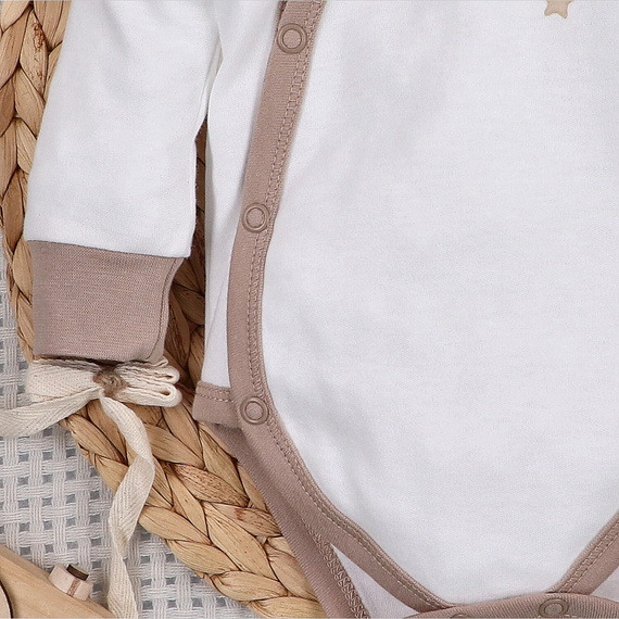 ABN-5502 Sky Journey Nini Ecru-Umschlagkörper | Bio-Baumwolle für Neugeborene