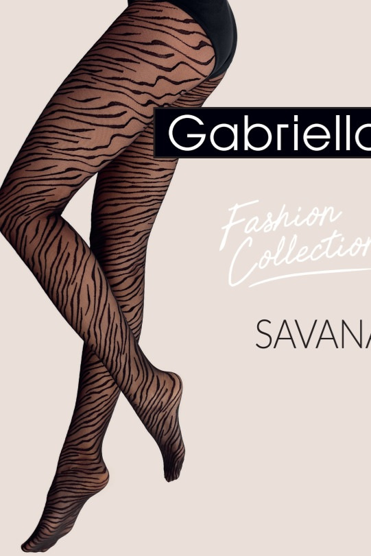 Strumpfhose Gabriella Savana 20 den Zebra dünn modisch elegant