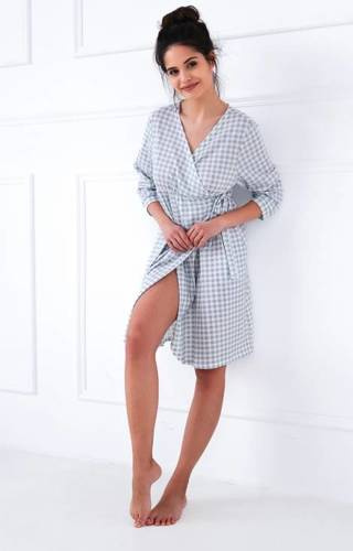 Sensis Damen Bademantel Octavia - grau