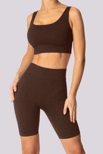Gerippte Bikershorts für Damen von Mona Caffe