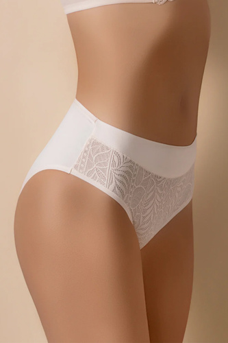 MARA 3138 Selene Damen-Slip Rosa Hoch geschnitten Spitzenmodell Formend