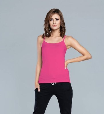 Ibiza Shirt Damen schmale Träger Italienische Mode- rosa