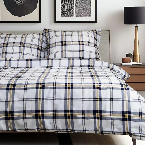 71482/1 Karierte Baumwollbettwäsche Cottonlove Darymex