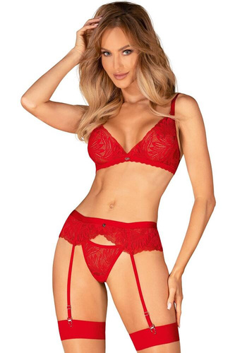 Chilisa Set Komplet 3-częściowy Obsessive czerwony