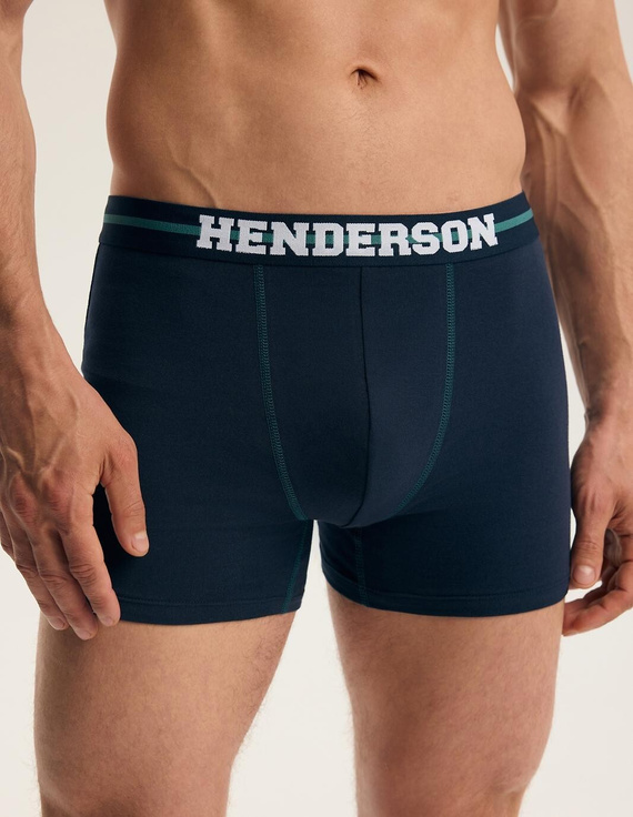 Herrenboxershorts Henderson 45468 Find-Pak aus Baumwolle mit breitem Logo-Bund
