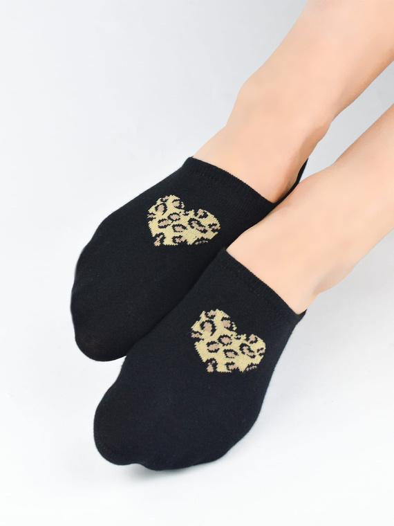 Damen Ballerina Socken ST100 Noviti – Baumwolle, unsichtbar mit Silikon