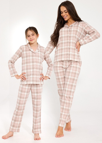 Mädchen-Pyjama Cornette 972/211, 973/211 Giorgia 2, 100% Baumwolle, zum Knöpfen