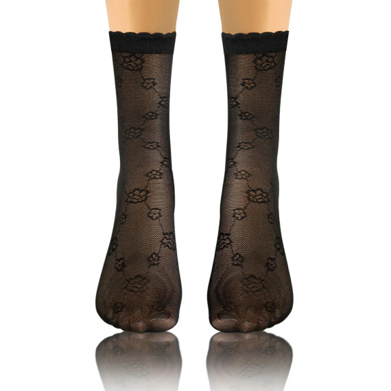 Sesto Senso Damen-Strumpfhosensocken, Muster 01, schwarz