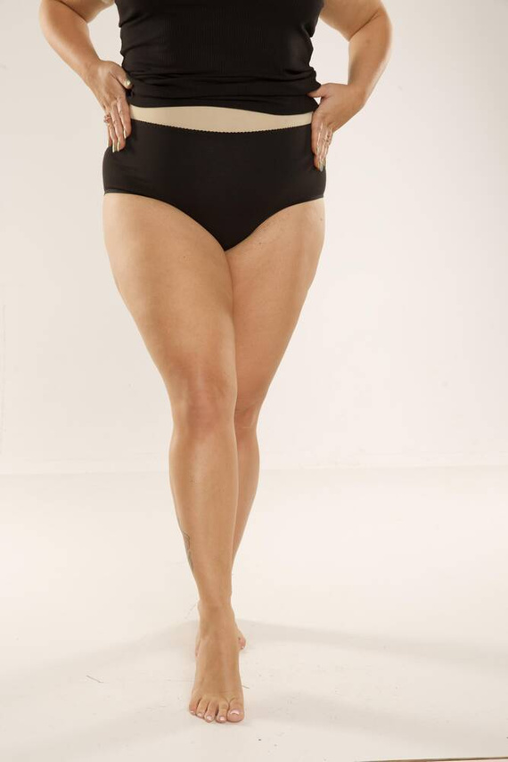 018 Sara Hochgeschlossener Slip De lafense - schwarz