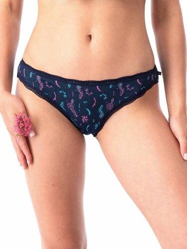 LPR 535 A'2 Damen-Slips 2er-Pack Key, Marineblau, Rosa