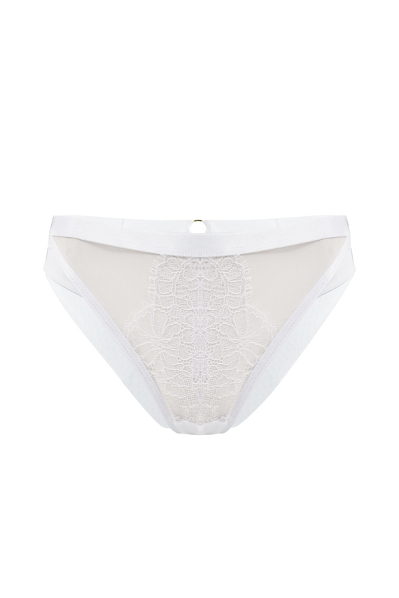 Mediolano Pure 19260 weiße elegante Damen Brazilian Slip aus Spitze