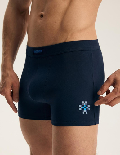 Herrenboxershorts Henderson 45482 Faro 2er-Pack Baumwolle mit breitem Logo-Bund