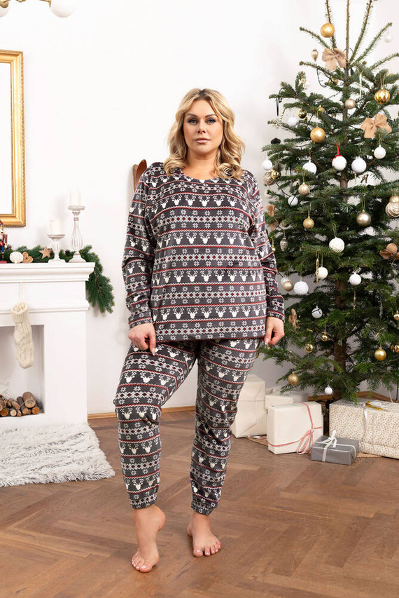 Island Fleece Damen Set Italian Fashion - Graphitdruck