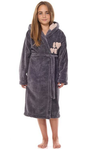 2434 LO L&L Kinderbademantel – Onyx