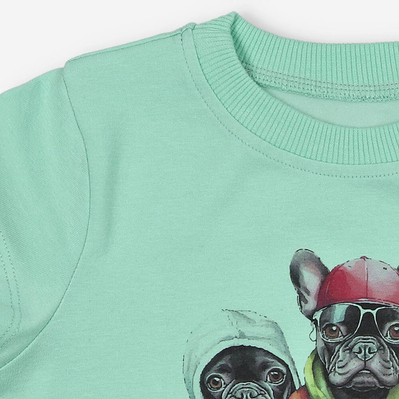 KAR-2002/PIS Lagarto Verde Pistazien-T-Shirt für Jungen