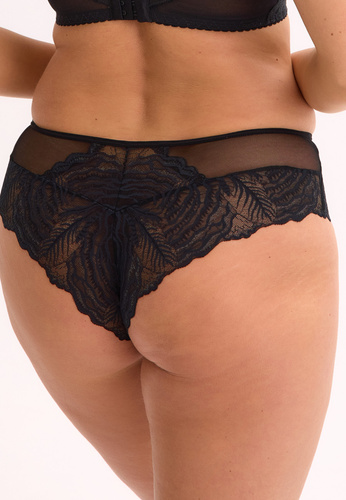 GFB 1229 Jessia Brasilianischer Gaia-Slip – Spitze, sinnlich, bequem, schwarz