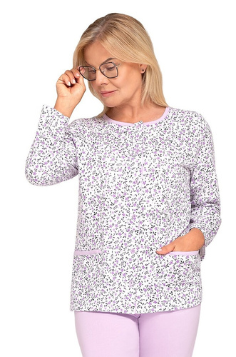 Kasia III 267 Martel-Pyjama lila – Damen-Baumwollpyjama mit Knopfverschluss
