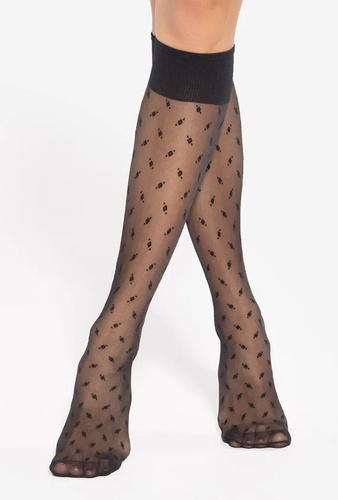 Trendy wz.18 Damen Kniestrümpfe 20 den Gatta - nero