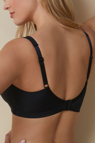 Marivi Selene BH, schwarz – weich, ohne Bügel, bequem für den täglichen Gebrauch