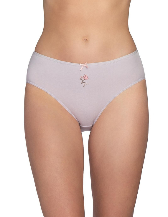 Figi L-122 BI-71 Lama Baumwoll Bikini-Slips 3er-Pack Blumiger Komfort
