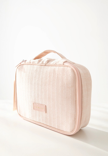 Kosmetiktasche Large Sensis – Elegant, Platz für Pinsel, Reißverschluss, Rippmaterial