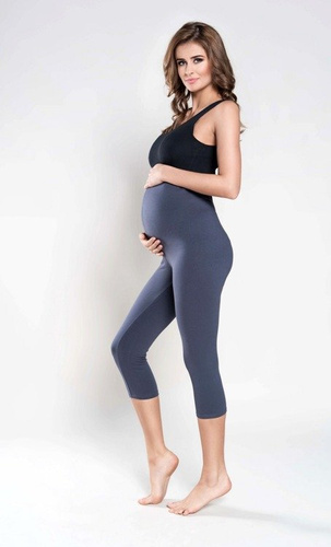 LEGGINS 3/4 PREGNANCY Graphit Italienische Mode